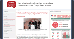 Desktop Screenshot of jeunes-destination-entreprises.fr
